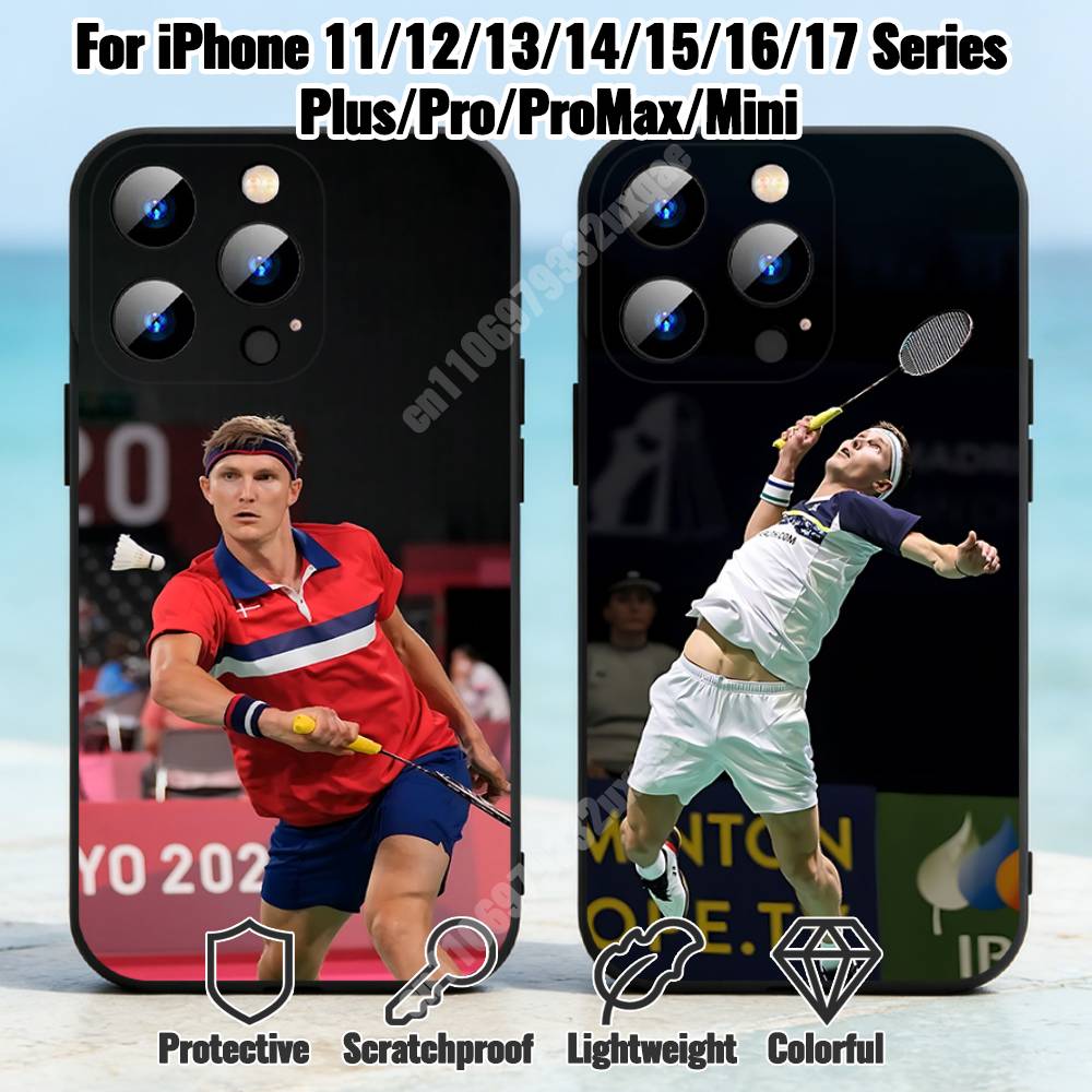 Badminton Denmark - Capa de Silicone Macia para iPhone