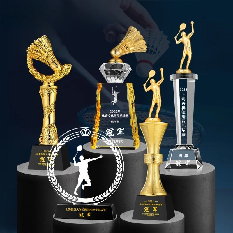 Troféu Personalizado de Metal  - Badminton Europe avaliação e preço